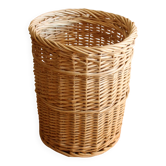 Porte-parapluie en osier fait main - Vintage