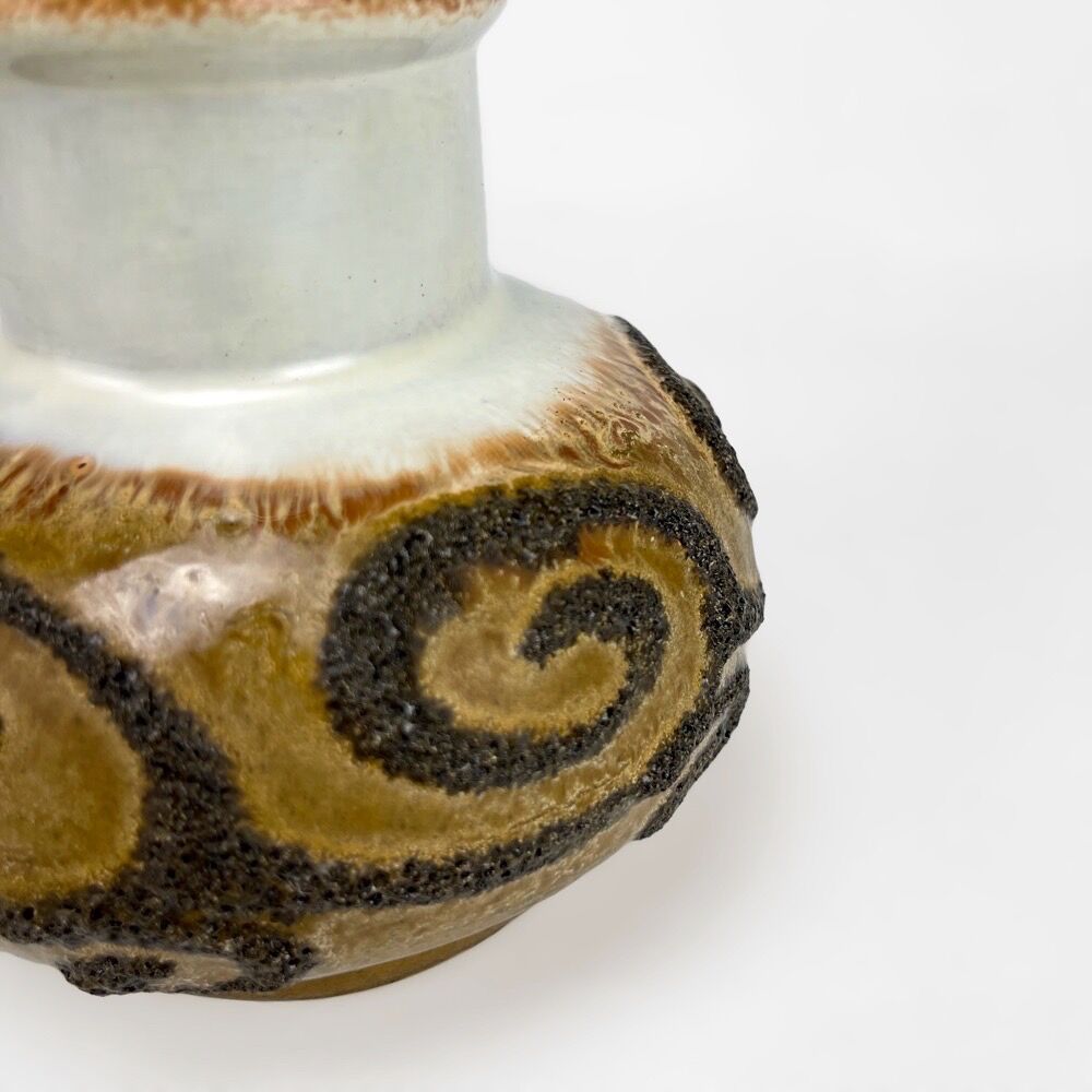 Vase céramique Fat Lava Strehla vintage