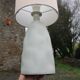 Green-grey ceramic lamp, mineral style – H37