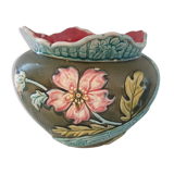 Cache pot en barbotine, numéroté