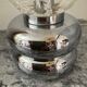 Space Age lamp in chrome metal and glass