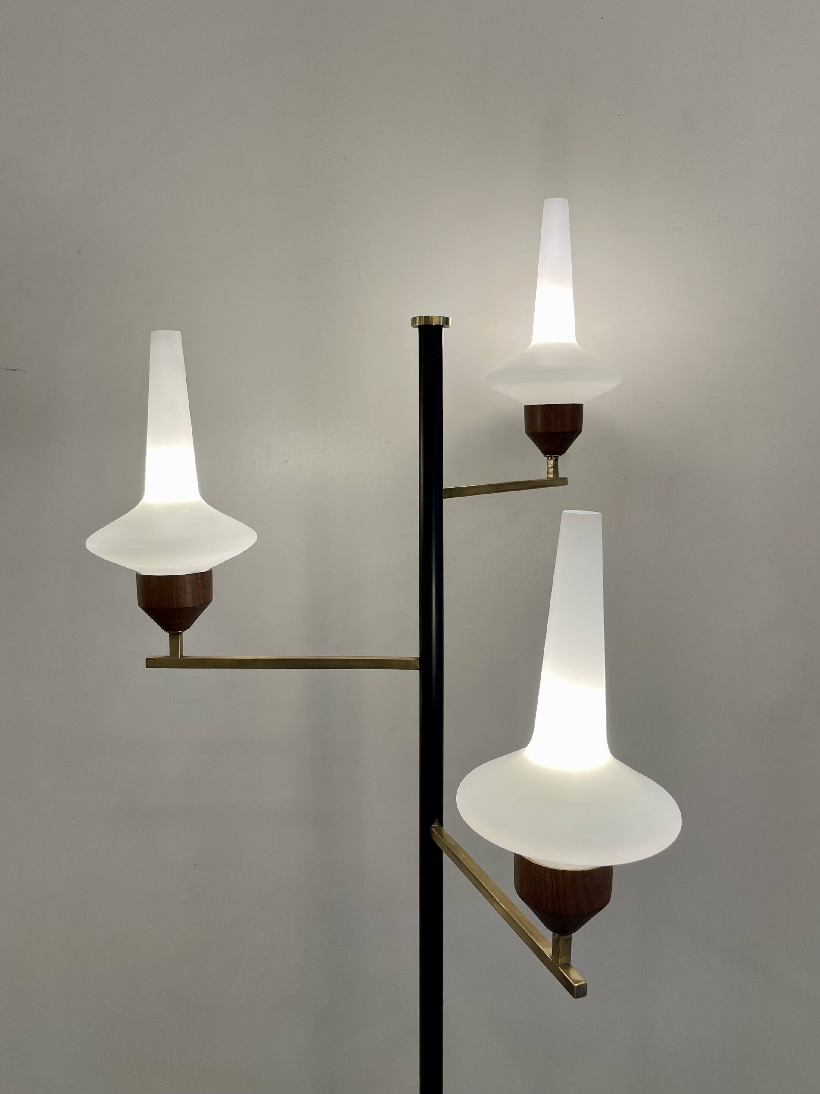 Mid-Century Floor Lamp att. To Stilnovo, 1950s
