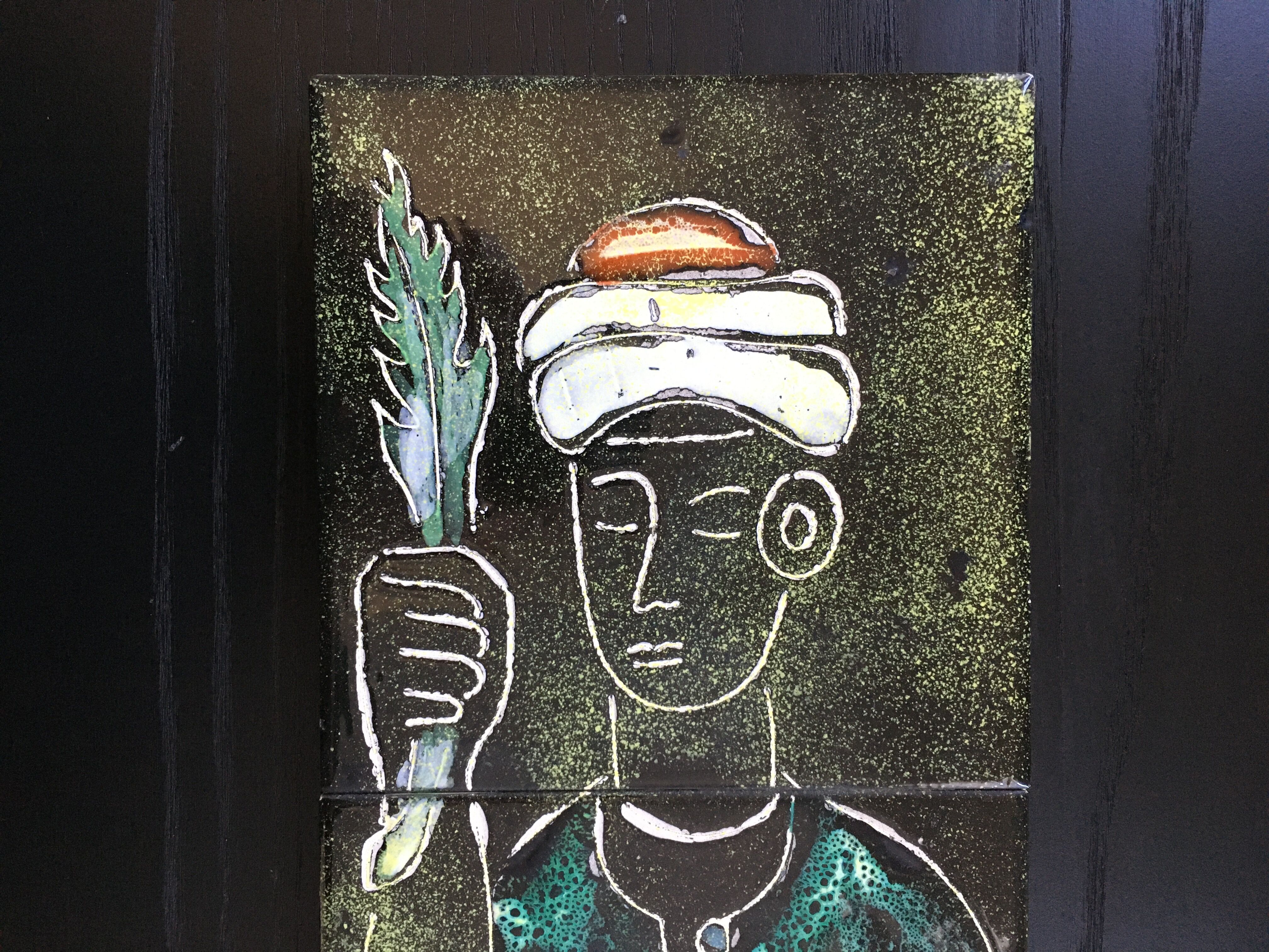 Ceramic decorative panel