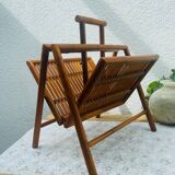 Foldable Bamboo Magazine Rack
