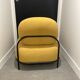 Fabric armchair with metal legs - Polly