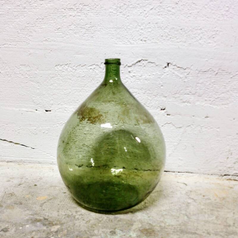 Lady Jeanne green 15 liters in blown glass
