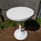 Set of 4 Tolix T2 chairs & vintage white table