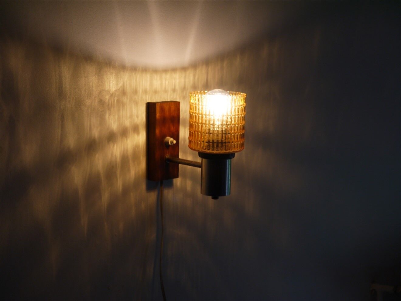 Vintage teak and glass, 1960s