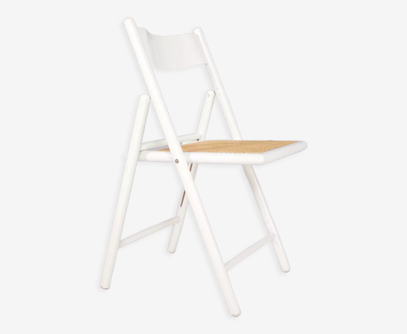 Chaise pliante cannée
