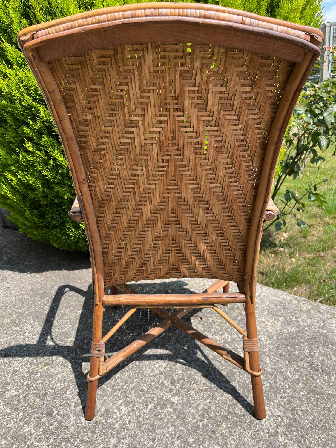 Rattan armchair from the 60s