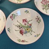 Set of 5 Luneville KG soup plates