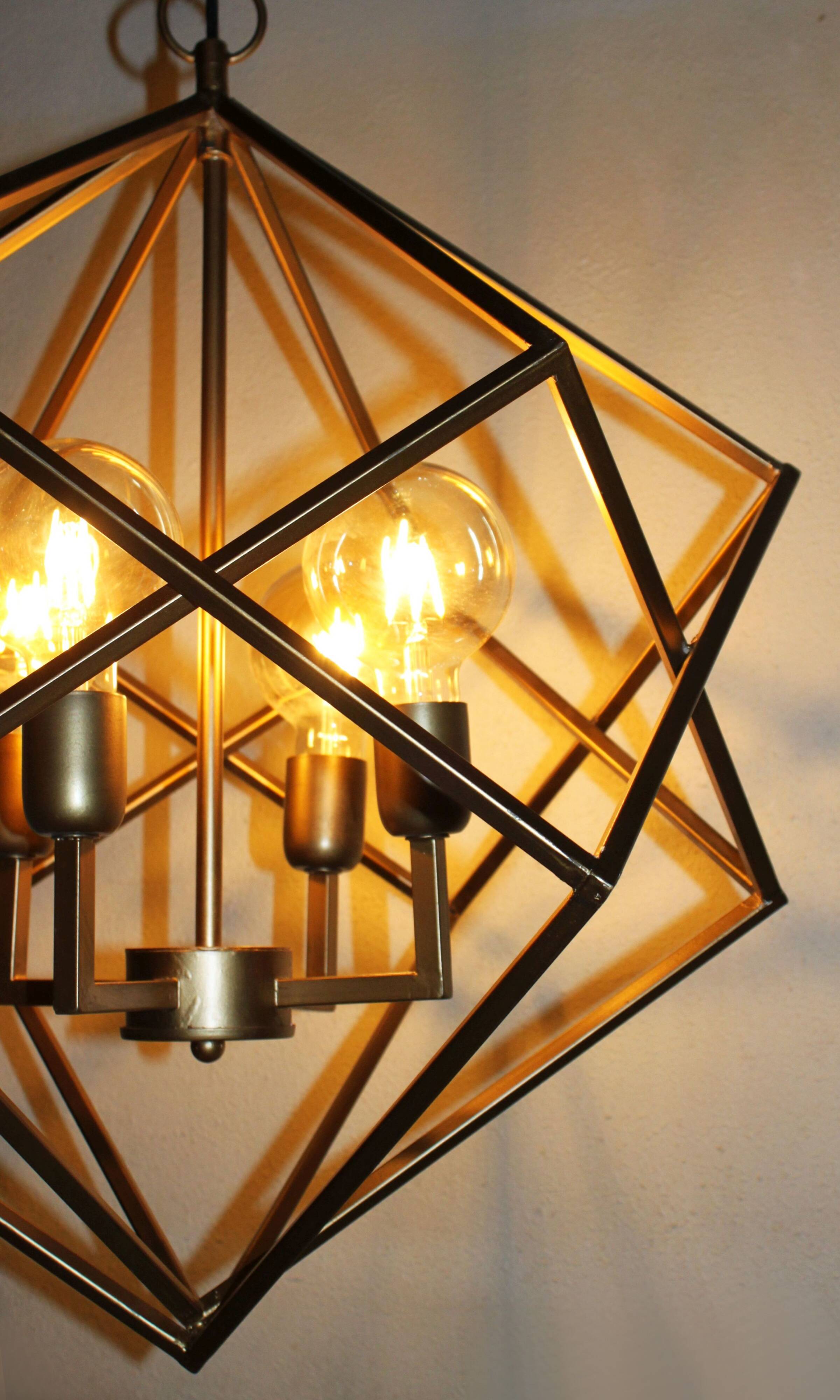 Modern chandelier, 3 lights, 20th century.