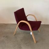 Chauffeuse vintage de 1959 Baumann 280 Restaurée Amara couleur Aubergine