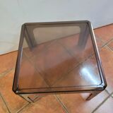 Smoked plastic coffee table