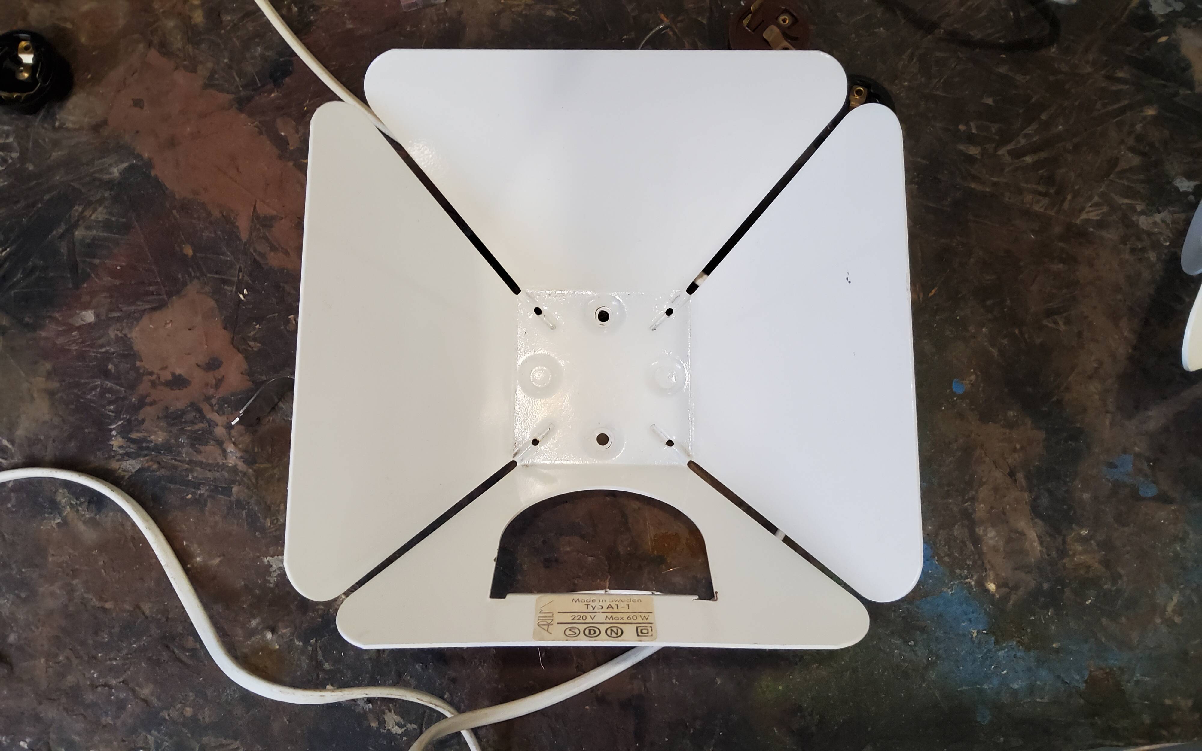 Wall lamps MidCentury floral pattern