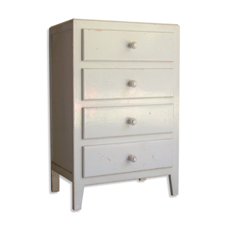 Commode petit format bleu clair années 50 -