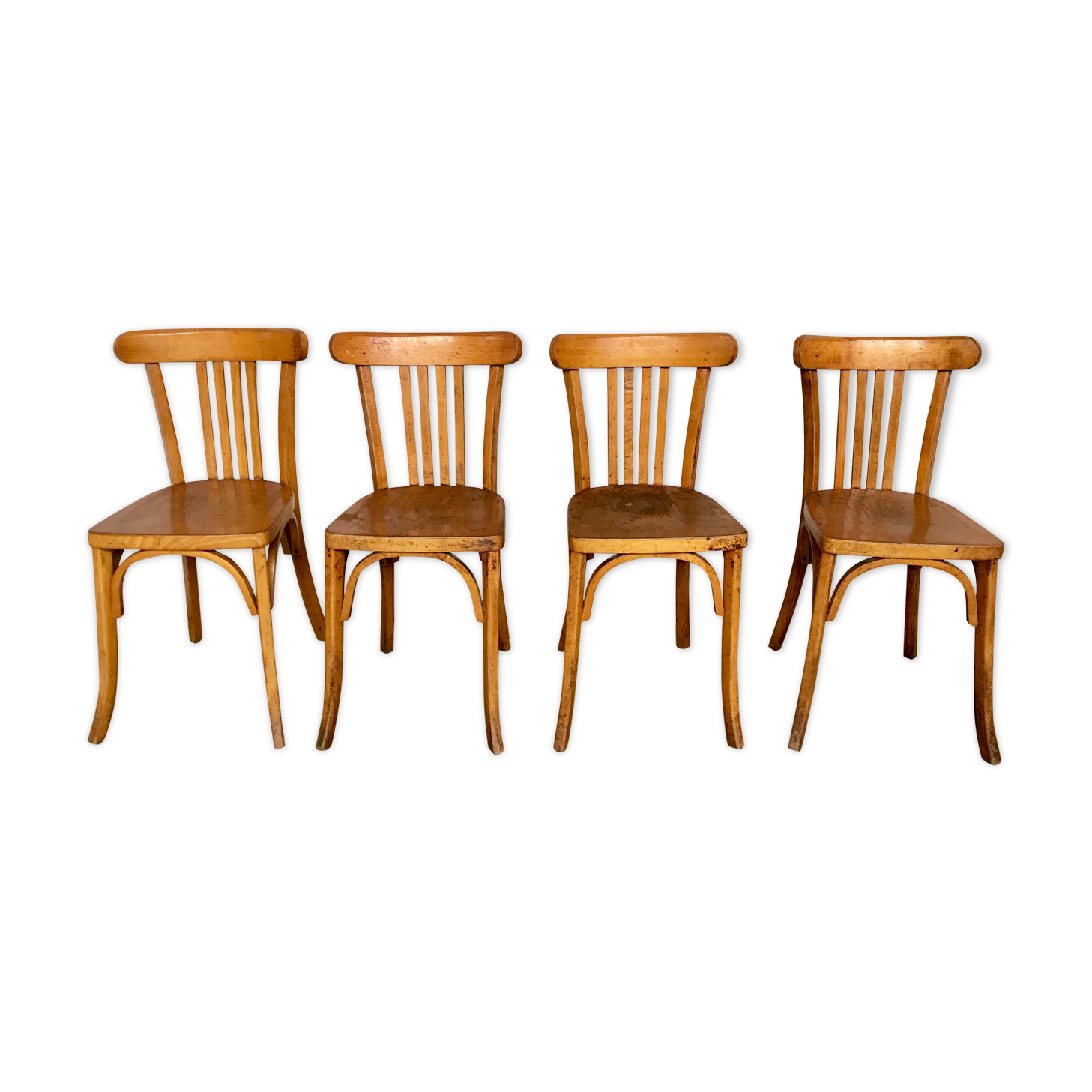 Wooden chairs bistrot