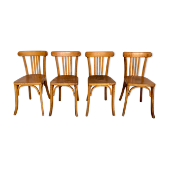 Wooden chairs bistrot