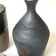 Handcrafted and signed stoneware vase, ceramic, circa 1970