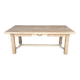 Grande table de ferme en chêne massif rénovée