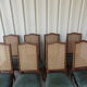 Set of 8 chairs back canned, seat very comfortable
