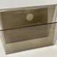 Smoked plexiglass magazine rack in the style of Michel Dumas, France, 1970s.