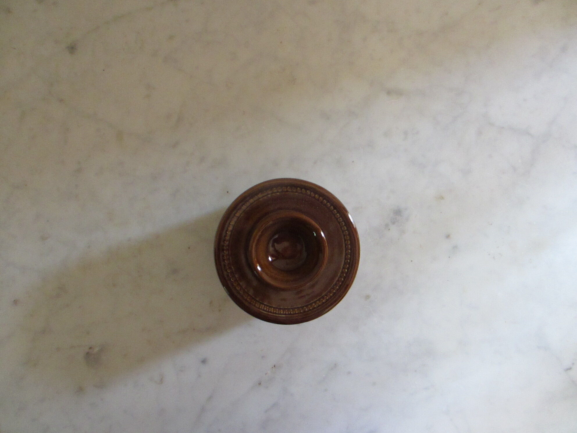 Enamelled stoneware water butter maker