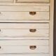 Trade furniture, haberdashery - high patinated chest of drawers