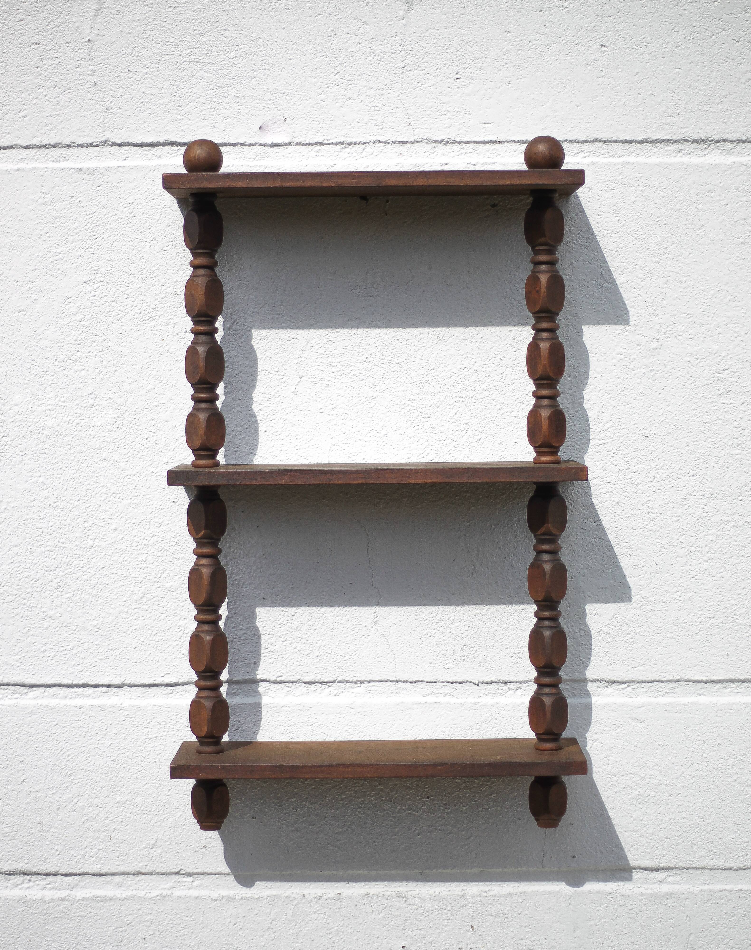 Vintage wooden shelf, vintage shelf, interior decoration