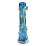 Vintage blown glass vase, blue vase, fat lava glass vase, interior decoration, collection