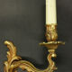 Pair of wall lamps stamped Louis XV style