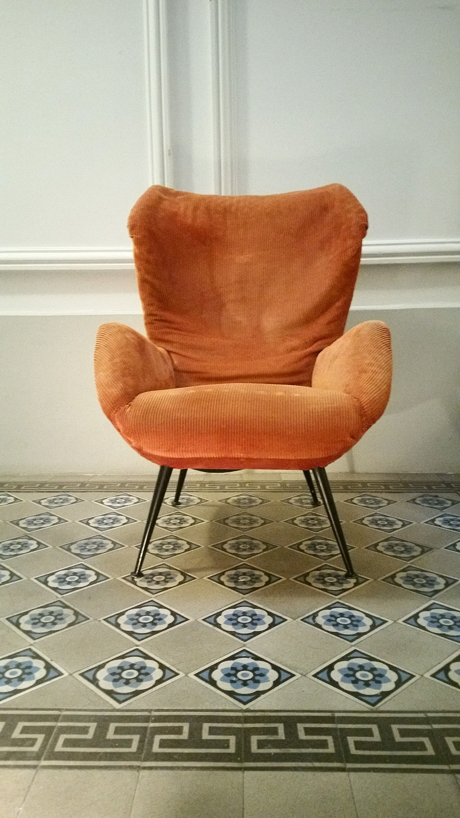 Chair Wing chair Bergère flesh years easy 50