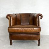 Clubchair sheep’s leather