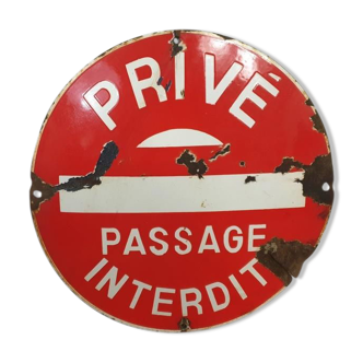 Panneau privé - passage interdit