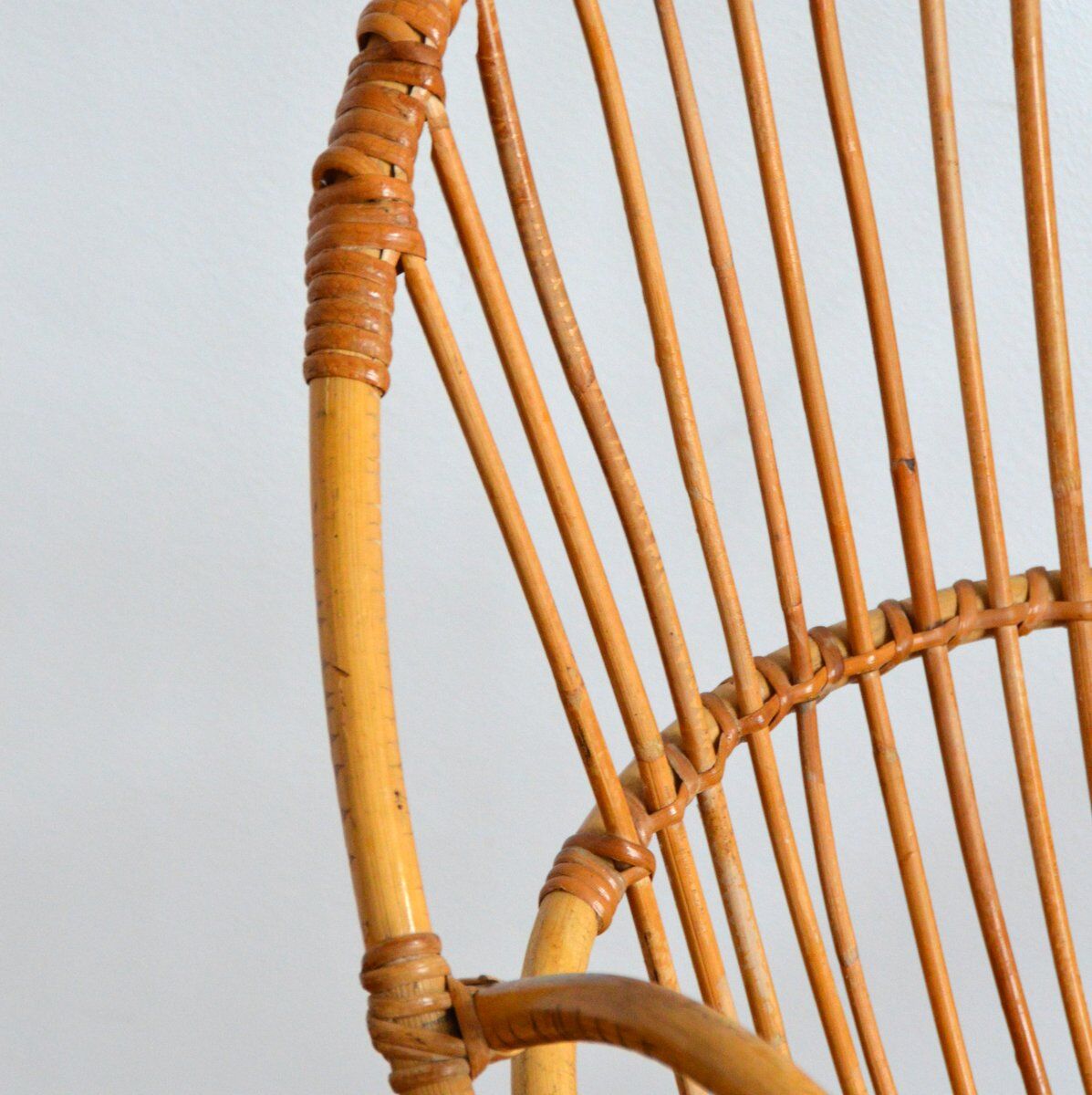 Vintage rattan armchair