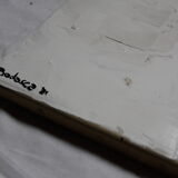 Acrylic canvas "earth" for living room decoration