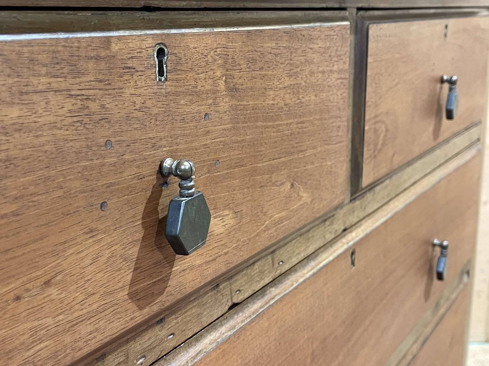 1930s English mahogany chest of drawers