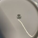 Vintage table service Limoges porcelain white with gold trim.