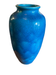 Raoul lachenal ceramic vase with egyptian blue cracked glaze with french baluster