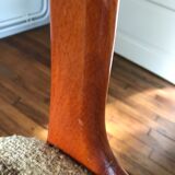 Wooden chair and woolly fabric