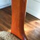 Wooden chair and woolly fabric