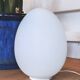 Lampe année 70 oeuf opaline