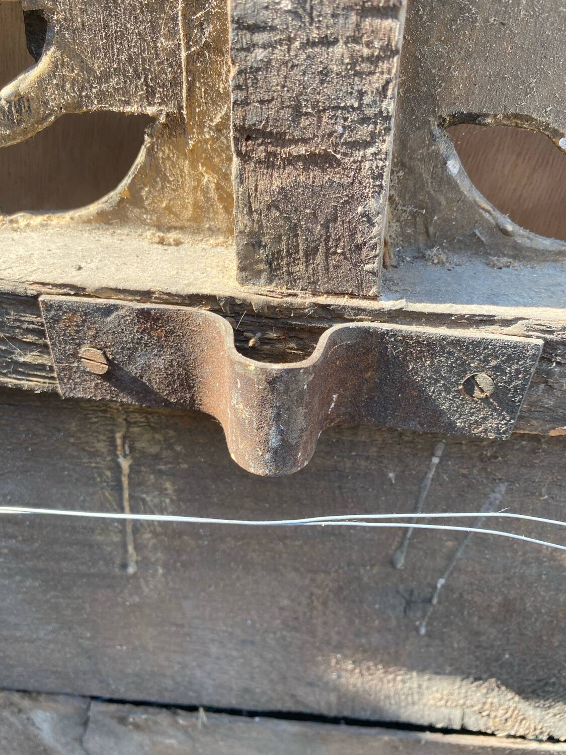 Miroir ancien bois doré
