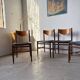 Set of 4 Italian chairs by Gianfranco Frattini.