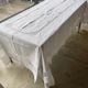 Nappe fil brodée main Art déco et 12 serviettes
