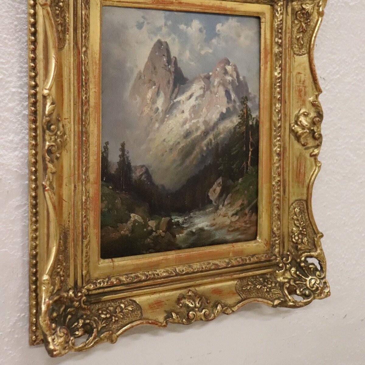 Mountain Landscape, Oil Painting On Board