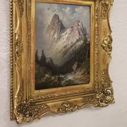 Mountain Landscape, Oil Painting On Board
