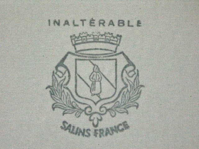 Flat lot and cup Salins France vintage 60/70