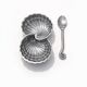 Shell-shaped metal salt shaker