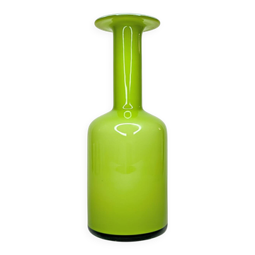 Otto Brauer lime green opaline vase
